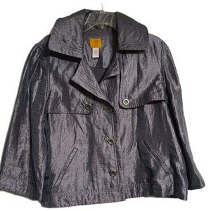 Women's Ruby Rd. Gray Light Jacket Top Size 16